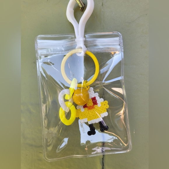 Handmade QSMP Perler Bead Eggs Keychain, Backpack Charm - Picture 6 of 14
